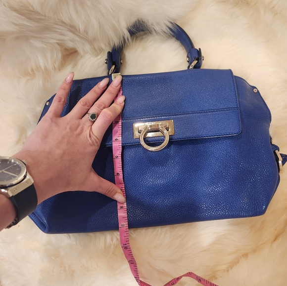 Salvatore Ferragamo leather blue medium bag - Picture 8 of 8